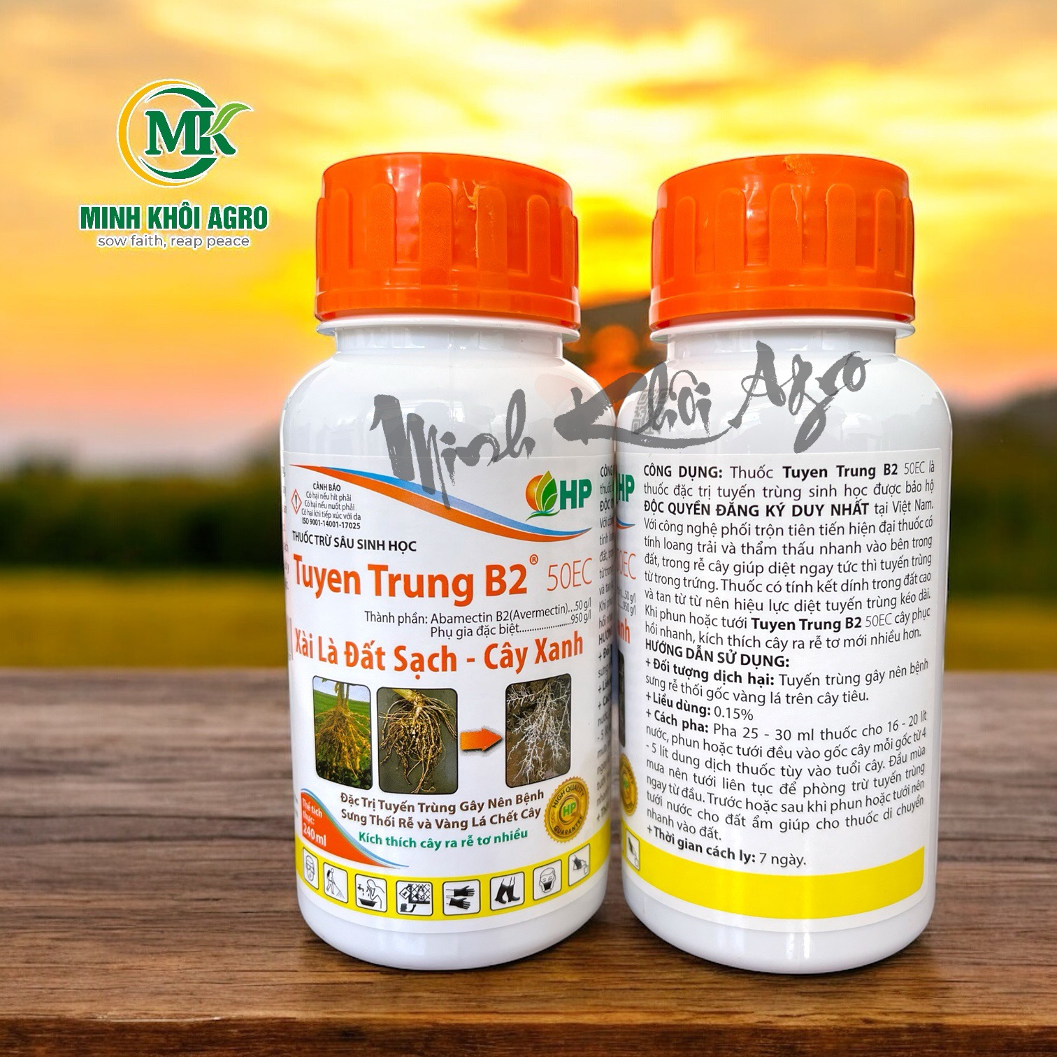 Thuốc trừ sâu sinh học Tuyến Trùng B2 - Chai 240ml